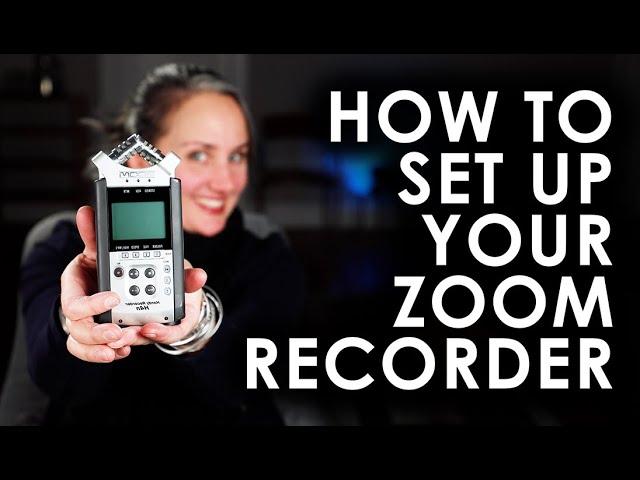 ZOOM H4N TUTORIAL - How to set up the Zoom H4N to record - Recording audio for film