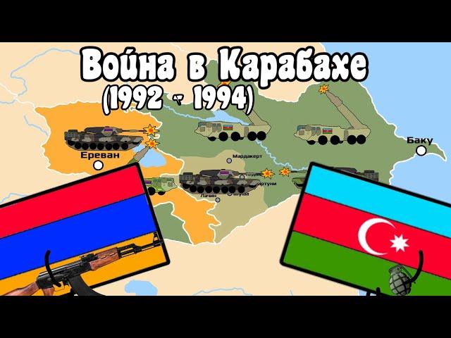 Карабахская война (1992 - 1994) на пальцах