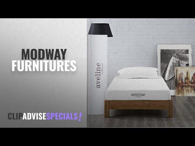 10 Best Selling Modway Furnitures [2018 ]: Modway Aveline 6" Gel Infused Memory Foam Twin Mattress