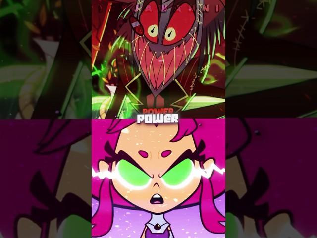 Alastor vs Starfire || VS BATTLES || #alastor #starfire #hazbinhotel #teentitansgo #ilyjawanni