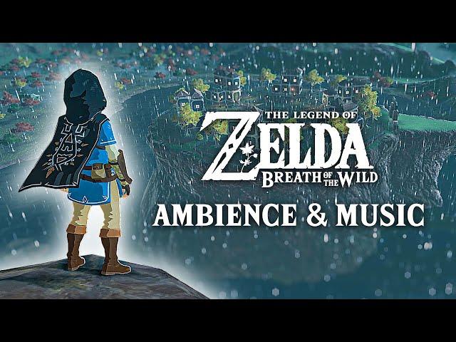 ️ Rainy Tarrey Town ️ Zelda Ambience & Optional Music