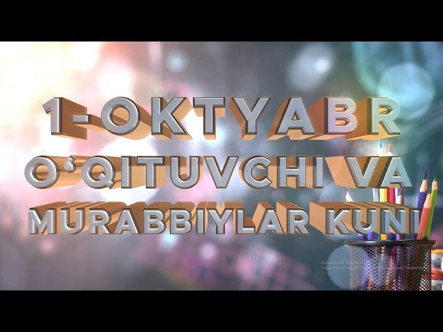 1-OKTYABR USTOZ VA MURABBIYLAR KUNI 2024-yil KONSERT DASTURI