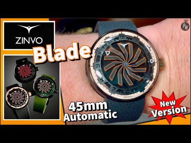 Zinvo Blade 45mm ( New Version ) — Automatic Watch With Unique Design + Quality FKM Rubber Strap