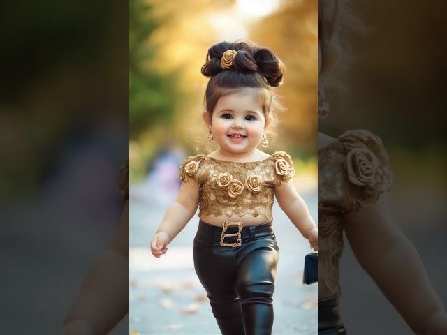 Dress Your Baby Like a Trendsetter #baby #piu #cutebaby #babygirl #ai #cute #fashion #trend