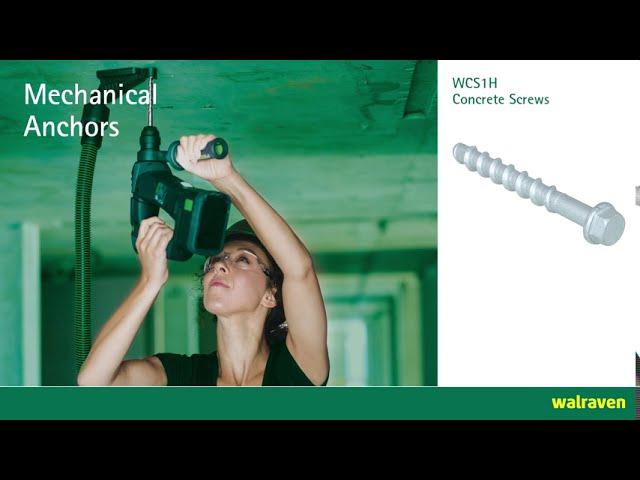 How to install a concrete screw (hex head)