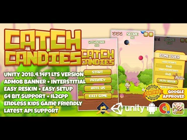 Make Catch All Candy Game Unity3D Speed Video #2