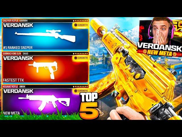 TOP 5 META Loadouts in Warzone Verdansk! (New Best Class Setups)