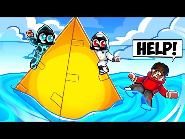 We Built The LARGEST PYRAMID in Roblox Build a Boat!