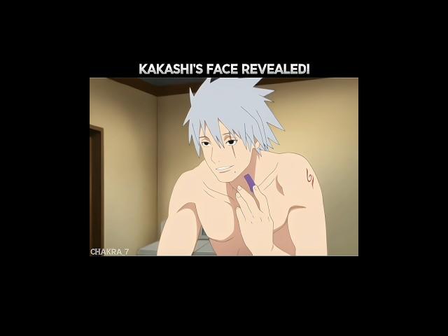 Kakashi's face Revealed! #kakashi #naruto #shorts