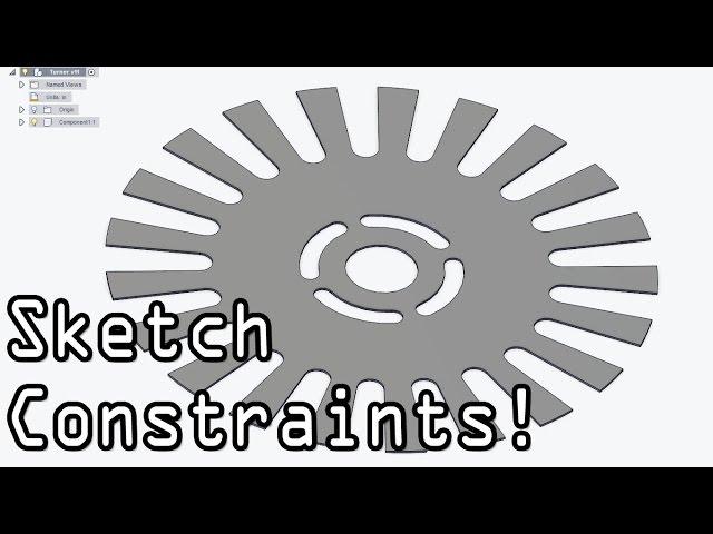 Fusion 360 Sketch Constraints Make Math Easy! Fusion Friday #30