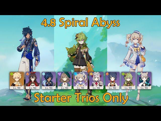 Starter Trios Only: 4.8 Spiral Abyss