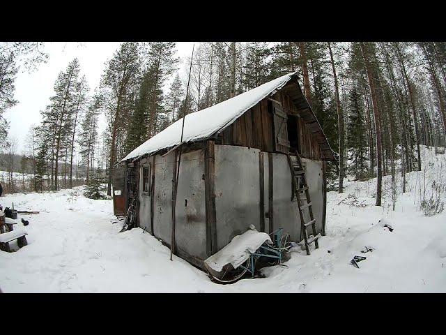 В ИЗБУ к ОТШЕЛЬНИКУ. Рыбалка на озере.