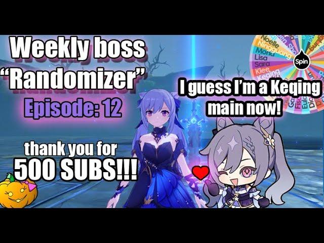 Weekly boss Randomizer Episode 12: I guess I'm a Keqing main now - Genshin Impact 2.4 new skin!