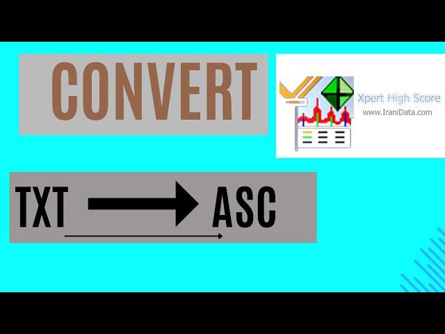 How To Convert XRD txt File to asc File | make asc File for X'Pert High Score