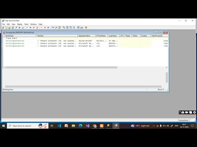 How to Create a trace using SQL Server profiler | SQL Server interview questions