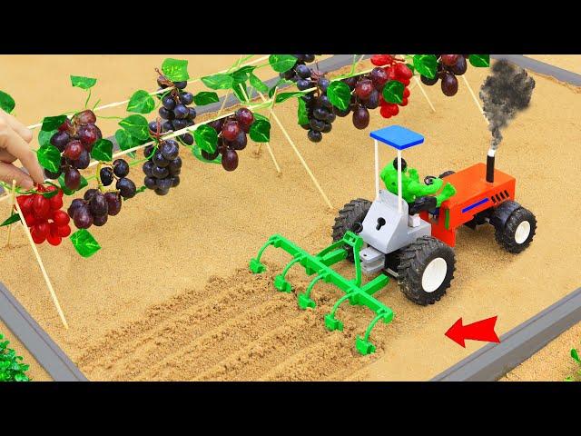 Diy mini tractor making modern agriculture plough machine for grape farming @Joytractor-99