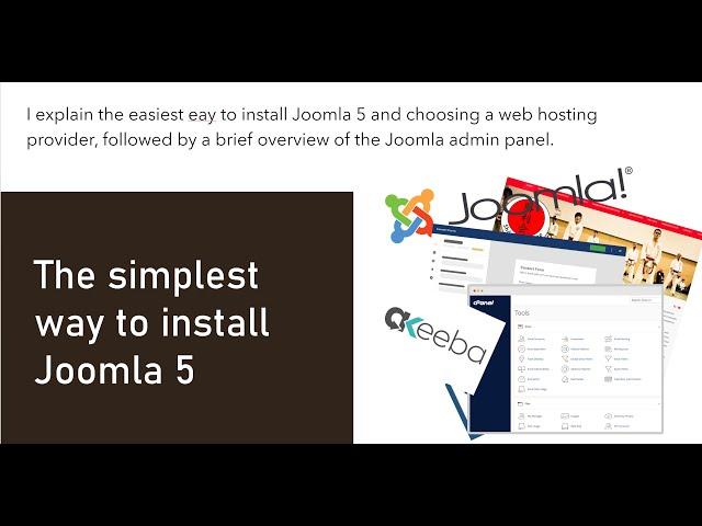 Installing Joomla 5 using CPanel and choosing a hosting provider