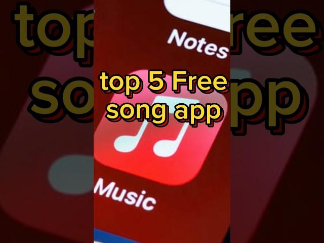 Top 5 Free music app || song  apps #shorts #ytshorts