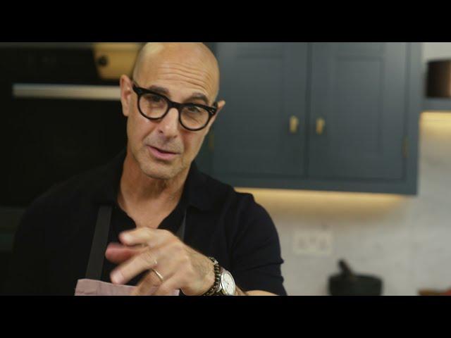 Stanley Tucci cooks spaghetti aglio e olio