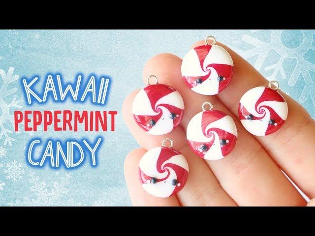 Kawaii Peppermint Swirl Candy│Polymer Clay Tutorial