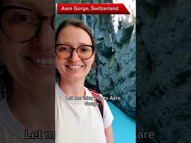Mysterious Aare Gorge in Switzerland #travel #destination