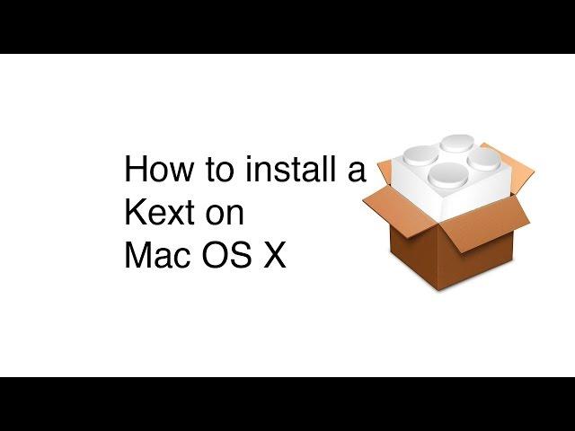 How To Install A Kext