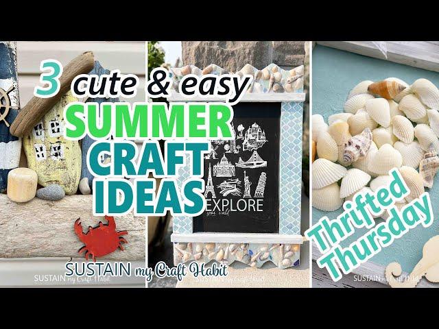 3 Easy Beachy DIY Summer Crafts to Make! Relaxing Summer DIY Ideas