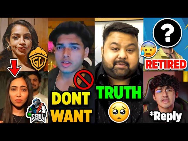 OMG! This is TRUTH SHOCKING Reply Retirement Jonathan Gaming, Sharkshe, Kaashvi,8Bit Goldy,Goblin