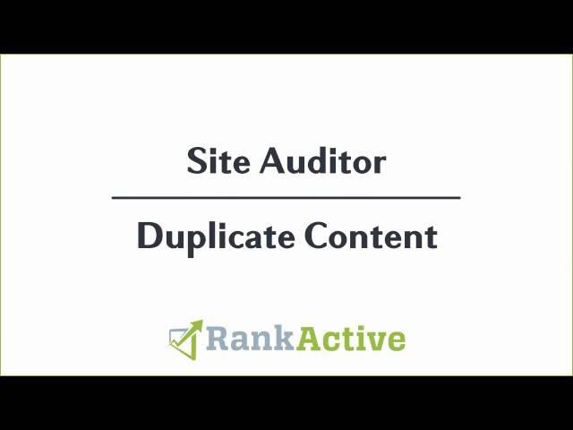 How to find duplicate content on your website. Duplicate content checker.