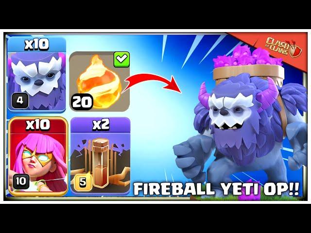 FIREBALL + YETI SUPER ARCHERS are MOST OP COMBINATION | Best Th14 Attack Strategy in Clash of Clans