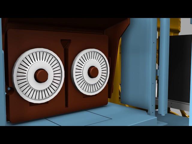 Animation of a complete DISAMATIC foundry with SAM Mixer