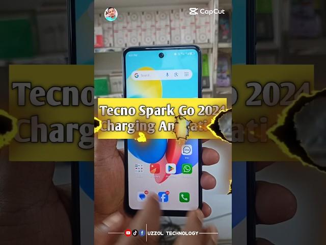 How To Tecno Spark Go 2024 Charging Animation#foryou #viral #shorts #video #uzzol_technology