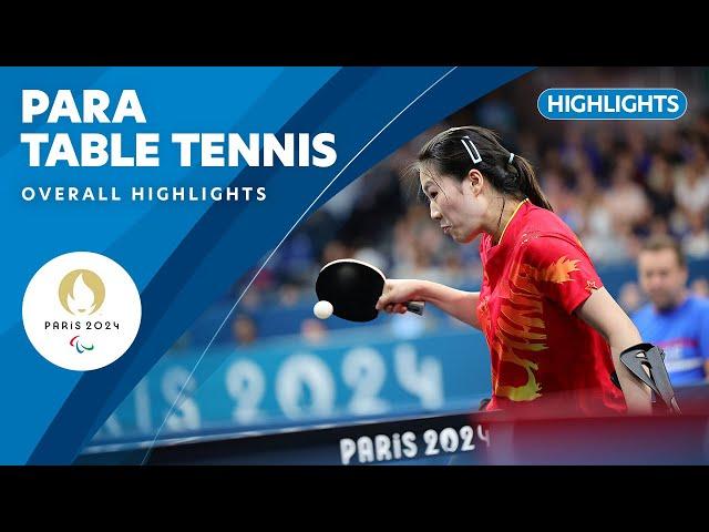 Para Table Tennis Highlights | Paris 2024 Paralympic Games ️