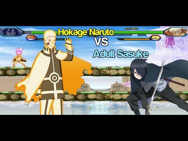 Hokage Naruto VS Adult Sasuke - Bleach VS Naruto MUGEN