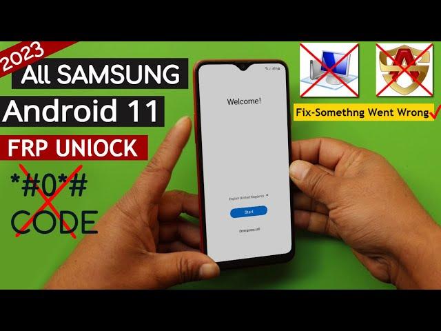 2023 All Samsung Android 11 Frp Bypass Without PC/Without Alliance Shield - Fix Something Went Wrong