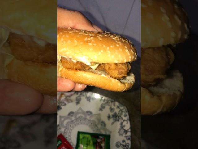 KFC Chicken Burger Shorts #kfc #kfcburger #kfcchickenburger #burger #foodshorts #foodphotography