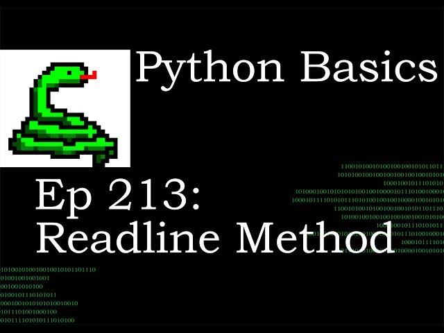 Python Basics Readline Method