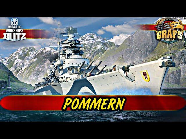 POMMERN - линкор, на котором плохо кормят. WOWS BLITZ. Альянс GRAFS FAMILY