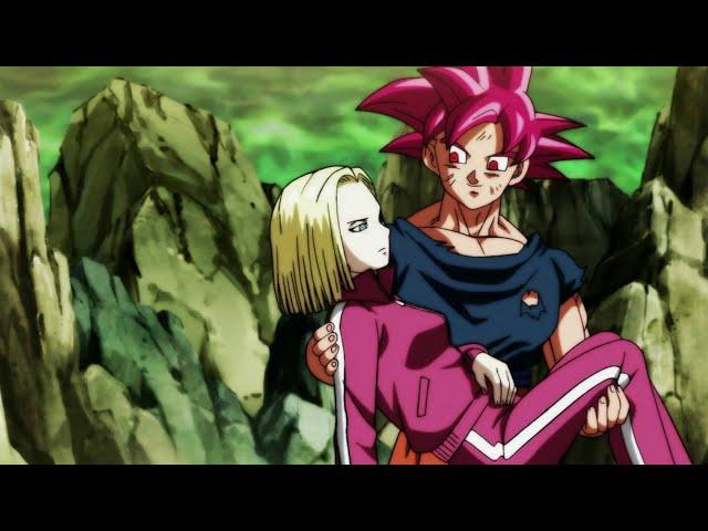 Goku saves android18