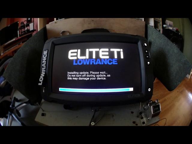 How to update (Software Upgrade)  your Lowrance Elite TI  fishfinder/chartplotter  4K