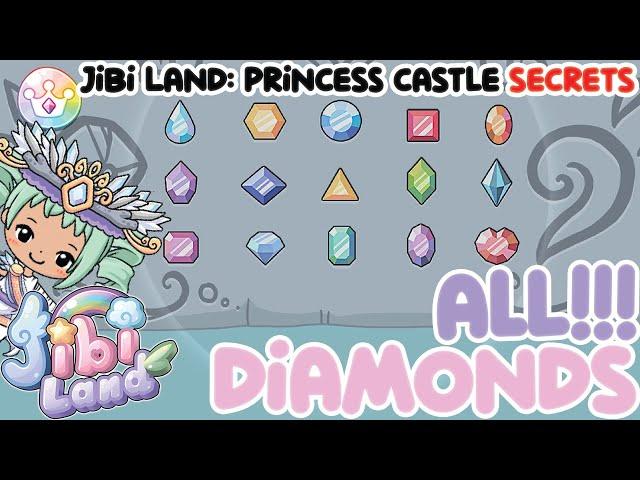 Jibi Land Princess Castle SECRETS - HOW TO GET ALL DIAMONDS! SEGREDOS Jibi Land - TODOS OS DIAMANTES