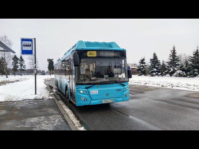 Автобус, маршрут №90 ЛиАЗ-5292.67 (CNG) б.7590 (31.03.2023) Санкт-Петербург