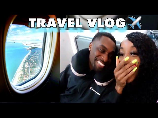 COME TRAVEL WITH US: 6AM FLIGHT + AIRPORT VLOG