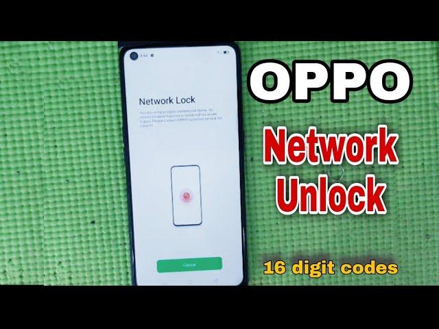 How to get oppo network unlock 16 digit code