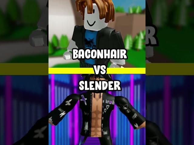 Roblox Baconhair vs Slender