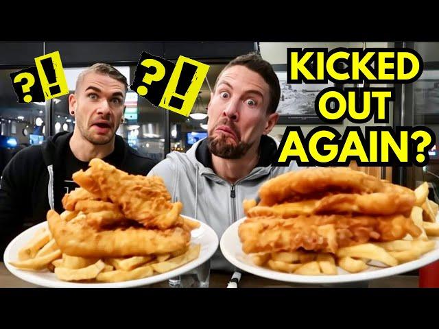 WE GOT KICKED OUT OF AN ALL YOU CAN EAT FISH & CHIP RESTAURANT BEFORE...WHAT WILL HAPPEN THIS TIME??