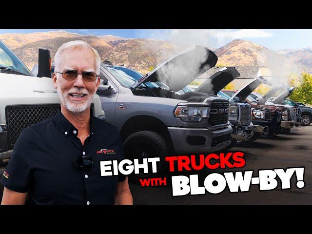 Diesel Blow-By Field Testing on EIGHT Trucks!