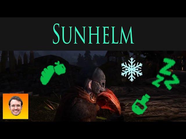 Fantastic NEEDS, COLD and DISEASES mechanics wrapped into a SINGLE mod! SUNHELM Skyrim mod showcase.