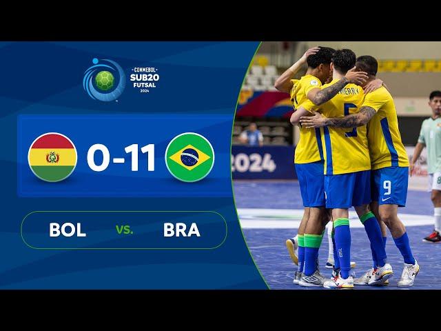 BOLIVIA vs. BRASIL [0-11] | RESUMEN | CONMEBOL SUB20FS | FASE DE GRUPOS