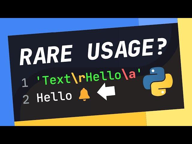 Backslash "\" Has FAR More USES Than You THOUGHT In Python